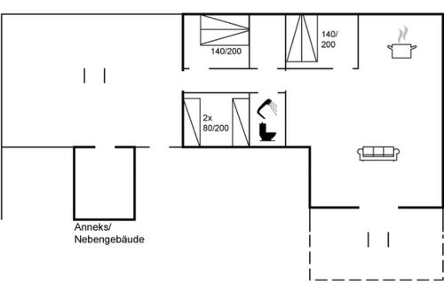 Foto 2 - Casa de 3 quartos em Diernæs Strand com terraço