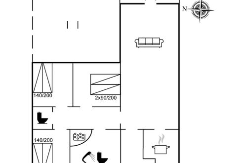 Foto 2 - Casa con 3 camere da letto a Diernæs Strand con terrazza