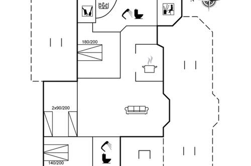 Foto 2 - Casa de 3 quartos em Hals com terraço e sauna