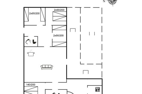 Foto 2 - Casa de 4 quartos em Rødby com terraço e sauna
