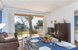 Foto 2 - Apartamento de 2 habitaciones en Castell-Platja d'Aro con jardín y vistas al mar