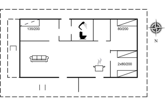 Haus mit 3 Schlafzimmern in Pandrup mit terrasse - Foto 17