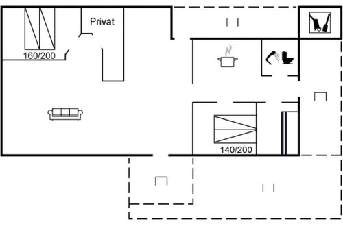 Foto 2 - Casa de 3 quartos em Blokhus com terraço