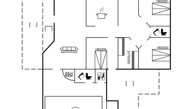 Casa con 4 camere da letto a Klitmøller con piscina privata e terrazza - Foto 2