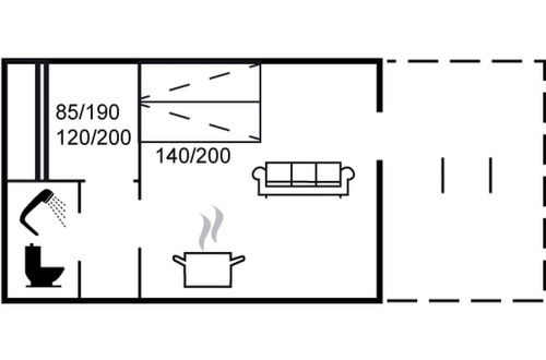 Foto 2 - Apartamento de 1 quarto em Allinge com piscina e terraço