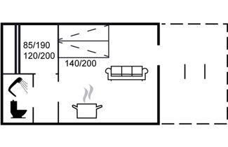 Foto 2 - Apartamento de 1 quarto em Allinge com piscina e terraço