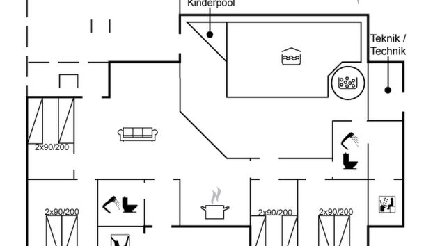 Haus mit 4 Schlafzimmern in Nørre Nebel mit privater pool und terrasse - Foto 2