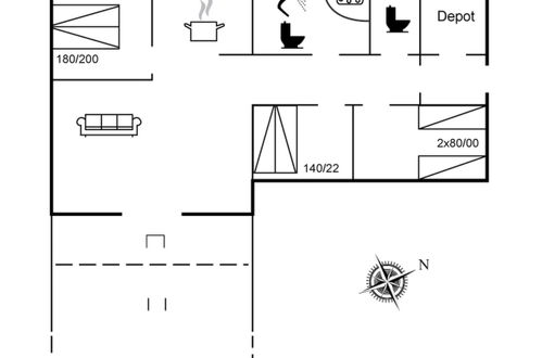 Foto 35 - Casa con 3 camere da letto a Oksbøl con terrazza