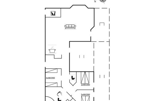 Foto 2 - Casa de 3 quartos em Sæby com terraço e sauna