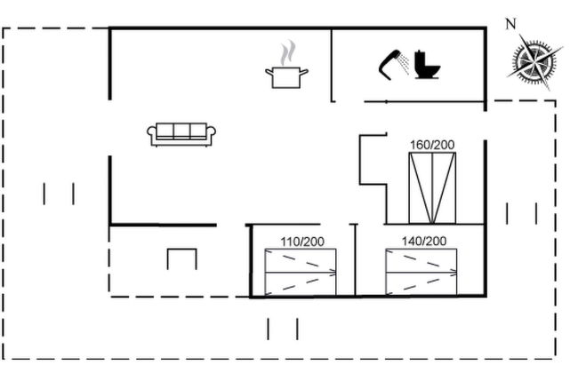 Casa de 3 quartos em Hals com terraço - Foto 2