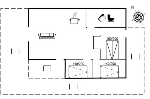 Foto 2 - Casa con 3 camere da letto a Hals con terrazza