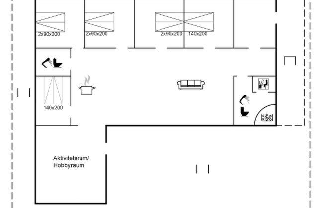 Casa de 5 quartos em Roslev com terraço e sauna - Foto 2