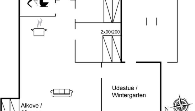 Haus mit 2 Schlafzimmern in Toftum Bjerge mit terrasse - Foto 2