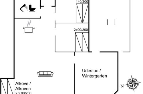 Photo 2 - Maison de 2 chambres à Toftum Bjerge avec terrasse