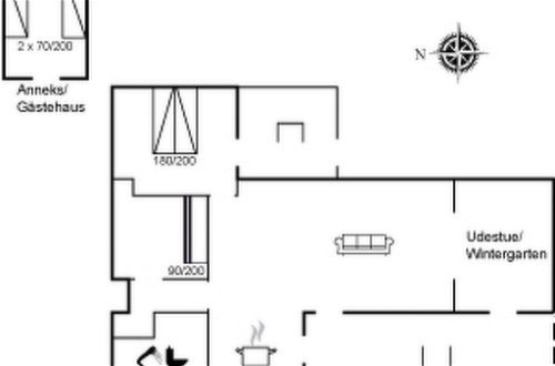 Foto 20 - Casa con 2 camere da letto a Saksild Strand con terrazza