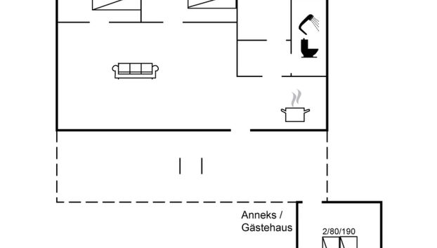 Haus mit 2 Schlafzimmern in Roslev mit terrasse und whirlpool - Foto 2