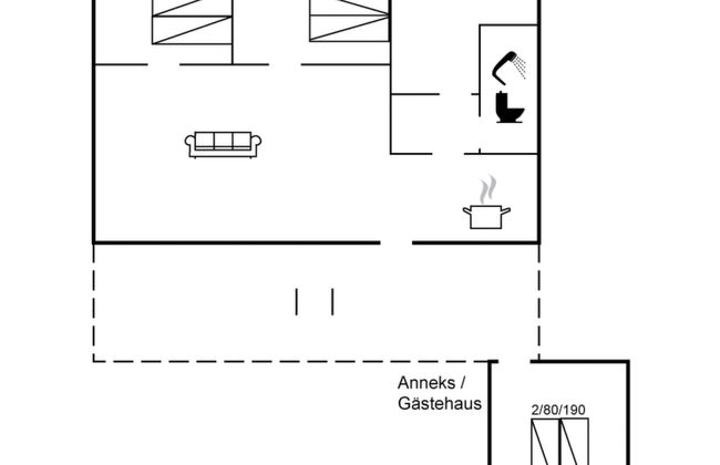 Casa de 2 quartos em Roslev com terraço e banheira de hidromassagem - Foto 2