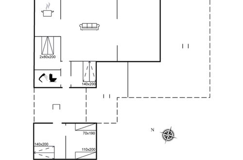Foto 2 - Casa de 2 quartos em Hadsund com terraço