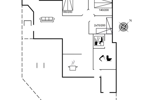 Casa de 3 quartos em Strandby com terraço e sauna - Foto 18