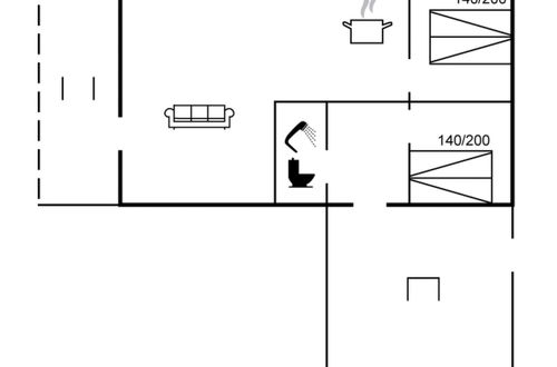 Foto 15 - Casa de 2 quartos em Tarm com terraço