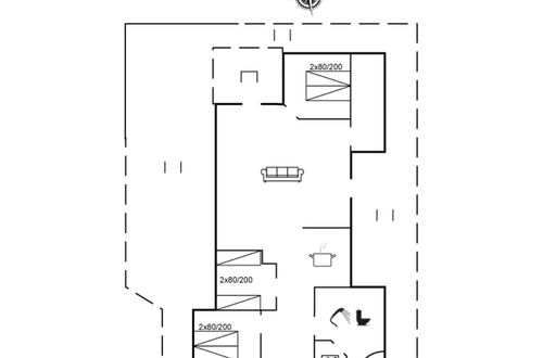 Foto 2 - Casa de 3 quartos em Hemmet com terraço e sauna