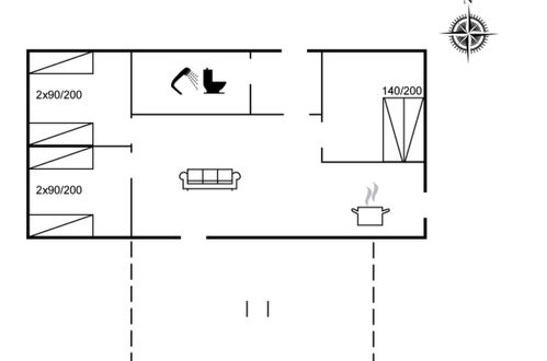 Foto 18 - Casa de 3 habitaciones en Vejers Strand con terraza