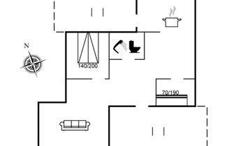 Photo 2 - Maison de 2 chambres à Vejers Strand avec terrasse