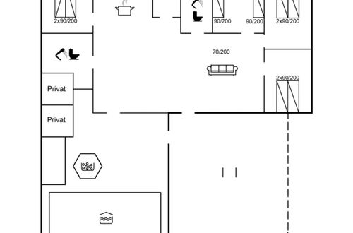 Photo 2 - Maison de 4 chambres à Blåvand avec piscine privée et terrasse