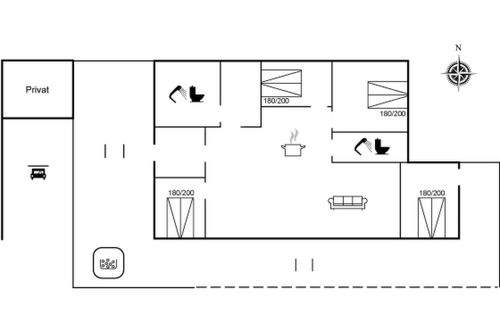 Photo 2 - Maison de 4 chambres à Vejers Strand avec terrasse et bain à remous