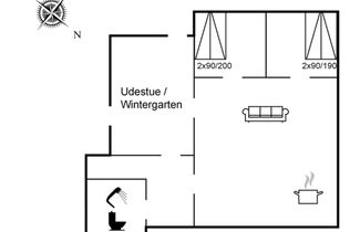 Foto 2 - Casa de 2 quartos em Rømø com terraço