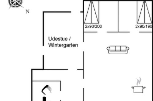 Foto 23 - Casa de 2 quartos em Rømø com terraço