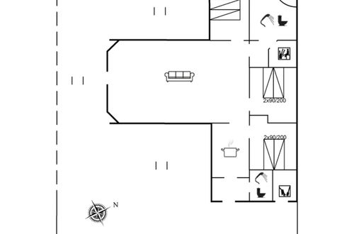 Foto 2 - Casa de 3 quartos em Hvide Sande com terraço e sauna