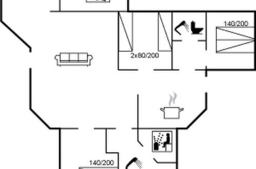 Foto 20 - Casa con 3 camere da letto a Rindby Strand con sauna