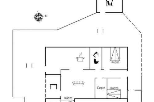 Foto 45 - Haus mit 2 Schlafzimmern in Hvide Sande mit terrasse