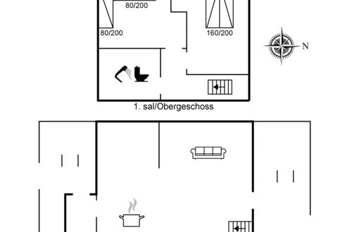 Foto 2 - Appartamento con 2 camere da letto a Rømø con piscina e terrazza