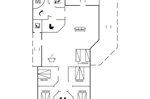 Foto 2 - Casa de 5 quartos em Rømø com terraço e sauna