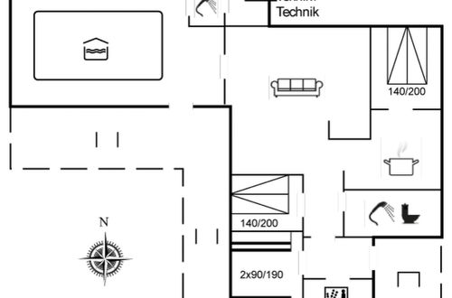 Foto 2 - Casa con 3 camere da letto a Hvide Sande con piscina privata e terrazza