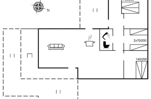 Foto 2 - Casa de 3 quartos em Blåvand com terraço