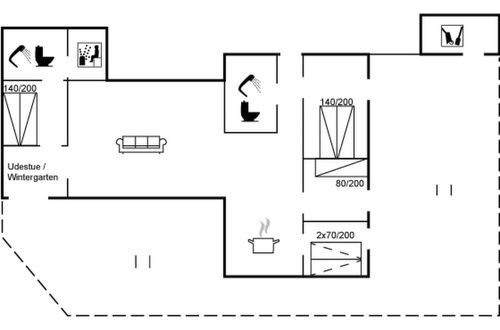 Foto 2 - Casa de 4 quartos em Blokhus com terraço e sauna