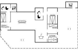 Foto 2 - Casa de 4 quartos em Blokhus com terraço e sauna