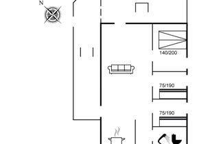 Foto 2 - Casa de 3 quartos em Blokhus com terraço