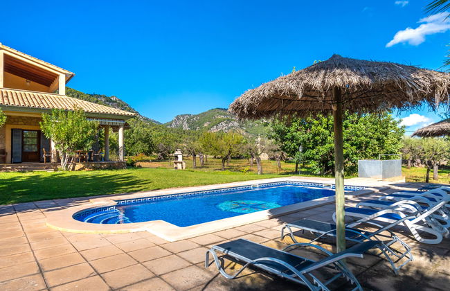 Casa de 4 quartos em Selva com piscina privada e jardim - Foto 26