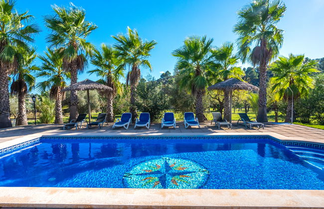 Casa de 4 quartos em Selva com piscina privada e jardim - Foto 25