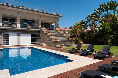 Foto 1 - Casa de 6 habitaciones en San Bartolomé de Tirajana con piscina privada y vistas al mar