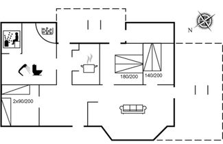 Foto 2 - Casa de 3 quartos em Løkken com terraço e sauna