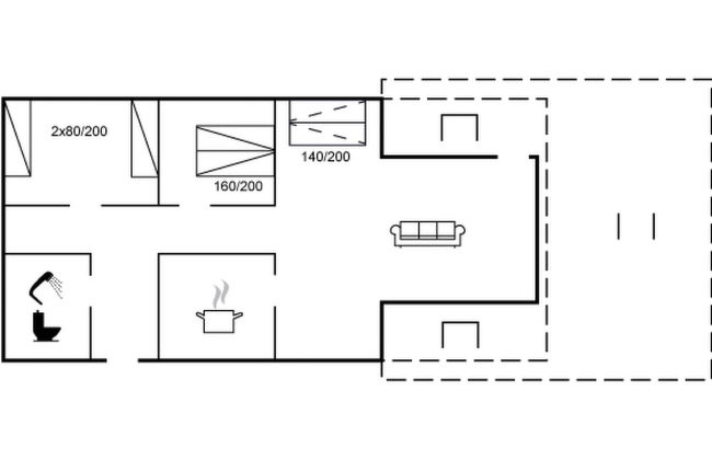 Casa de 2 quartos em Hasle com piscina e terraço - Foto 2