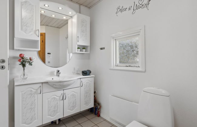 Casa de 3 quartos em Flovt Strand com terraço e sauna - Foto 14