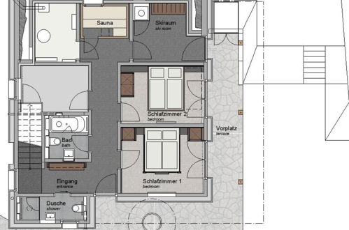 Foto 35 - Apartamento de 4 habitaciones en Saas-Fee con jardín y sauna