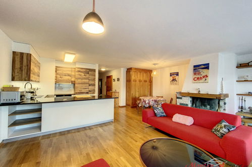 Foto 1 - Apartamento de 2 quartos em Crans-Montana com vista para a montanha