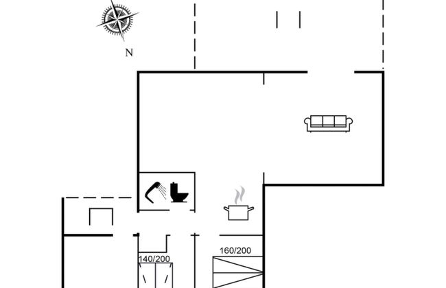Casa de 2 quartos em Fjerritslev com terraço - Foto 2